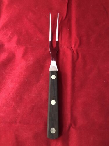 CUTCO classic brown #37 first generation 2 prong Carving Serving Fork USA Made - $16.99