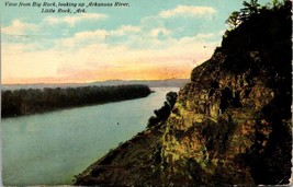 Arkansas River Little Rock Big Rock View Posted 1911? Urbana IL Antique ... - $7.50