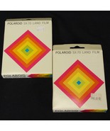 Polaroid SX- 70 Land Film Cameras 10 Photos Lot of 2 Unused Expired Sealed - £23.11 GBP