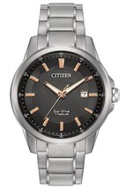 Citizen Men&#39;s Eco-Drive Quartz Titanium Casual Watch AW1490-50E - £168.54 GBP