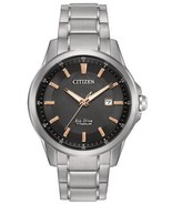 Citizen Men's Eco-Drive Quartz Titanium Casual Watch AW1490-50E - £169.06 GBP
