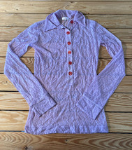 ichiyo NWOT Women’s lace button up shirt size S/M purple s1 - £14.16 GBP