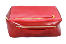 Estee Lauder Red Cosmetic Fashion Carrying Case Bag Travel 12" - $14.84