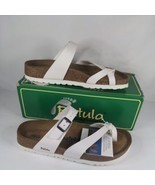 Betula Womens Mia White Strap Sandals EUR 39- Women US Size 8 Narrow - $54.99