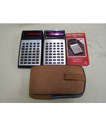 Lot of 2 Vintage Texas Instruments TI-30 Calculators w/ 1 Manual and 1 Case - £39.10 GBP