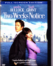 Two Weeks Notice DVD 2003 Full Frame - Very Good - £0.77 GBP
