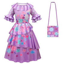 Encanto Madrigal Isabela Dress Girls Mirabel Cosplay Halloween Princess ... - $22.98