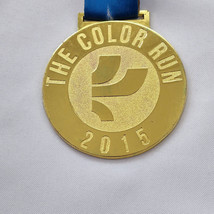 2015 The Color Run Medal Award Medallion Race Chalk Rainbow Alcatel Shine - $16.48