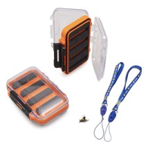 Deep Time Fly Fishing Box Set - 2 Pack of Two-Sided Plastic Utility Waterproof - £23.02 GBP