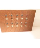 CUSTOM MADE SWITCH PANEL- TEN SWITCHES- FOR 0/027 TRAINS- EXC.- B2R - $33.25