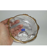 Golden Bear Sweet Dish StudioNova MIKASA Crystal Plate Bowl New - $19.40