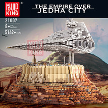 Model Building Block for Star Destroyer Empire Ship Over Jedha City Bricks Toys - £229.20 GBP