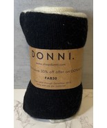 Donni FabFitFun Black/Grey/Cream Scarf 100% Acrylic 29.5&quot; x 69&quot; NWT - $9.74