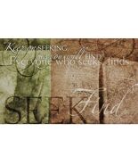 Keep On Seeking Inspirational Stretched Cavas Wall Print 16x10x1in - €11,04 EUR