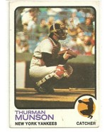 Topps #142 Thurman Munson New York Yankees - 1973 - $10.00