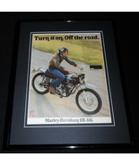 1973 Harley Davidson SX-350 Framed 11x14 ORIGINAL Vintage Advertisement - $39.59