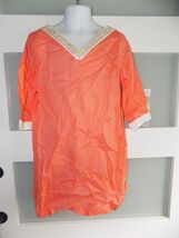 Janie and Jack Coral Embroidered Tunic Swimsuit Cover Up Size 6 Girl's N... - $27.00