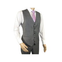 Men Suit BERLUSCONI Turkey 100% Italian Wool Super 180's 3pc Vested #Ber9 gray image 8