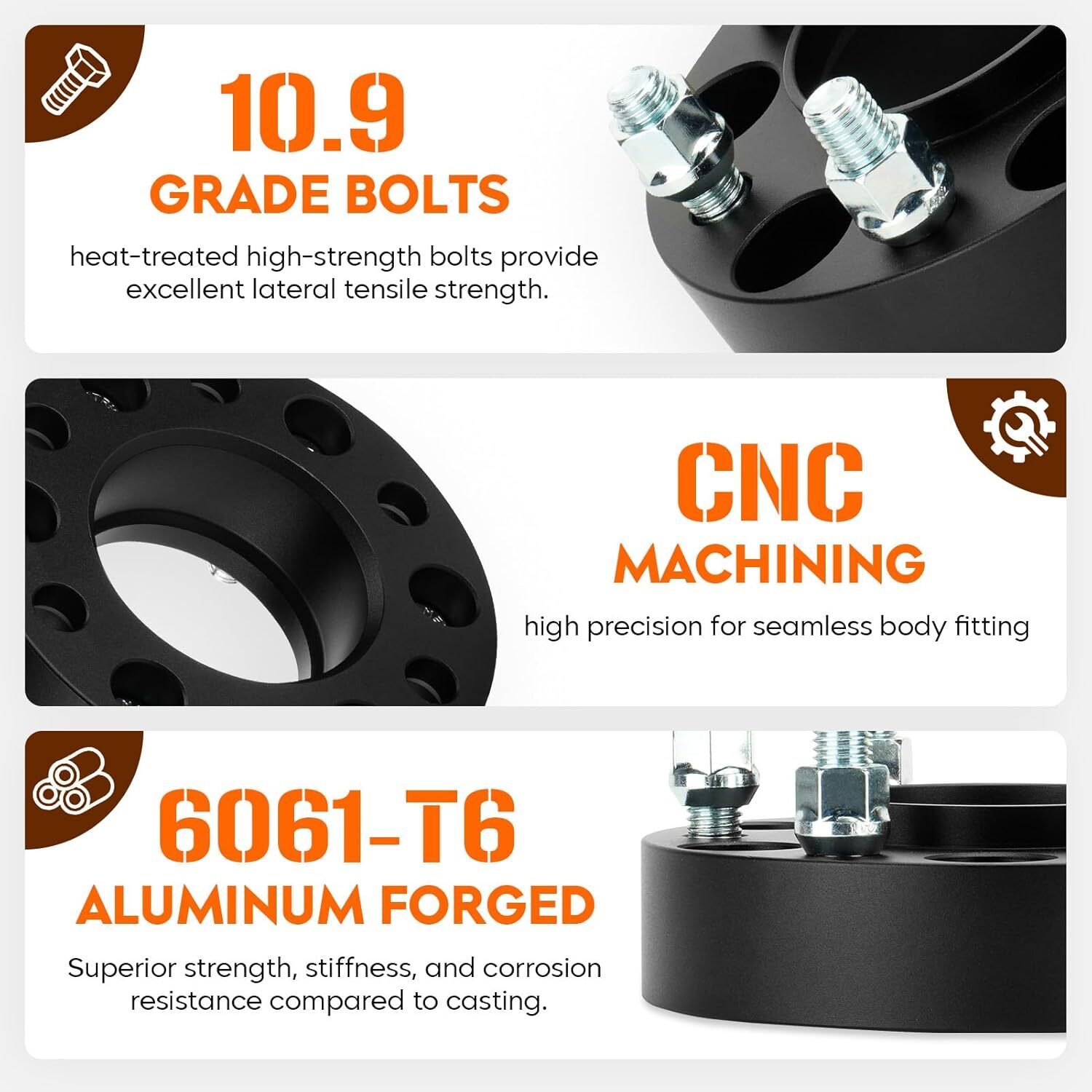 6X5.5 Hubcentric Wheel Adapters, 2" 6x139.7 for 1999-2022 Chevy Silverado 1500, Item image 3