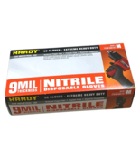 Hardy 9 mil Nitrile Gloves Extreme Heavy Duty Powder Free Medium Box of 50 - $29.99