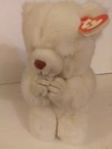 Ty Classic Faith The White Praying Bear 10&quot; Tall Mint With All Tags - £31.46 GBP