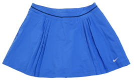 Nike Women&#39;s 8 Blue Pleated Tennis Skort Dri Fit Stretch Fabric - £43.35 GBP