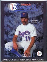 1992 Texas Rangers Souvenir Program California Angels Toby Harrah - $17.82