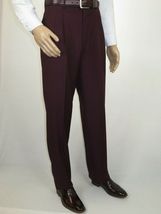 Men Apollo King Double Breasted Suit Classic Peak Lapel Pleated DM29 Burgundy image 10