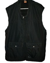 BERNE WORKWEAR Mens Vest  3XL Black Performance Zip Up Work Vest Sleeveless - $1,053.29 MXN