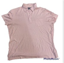 Ralph Lauren Polo Mens Shirt Size XL 100% Pima Cotton Pink and White Gingham - £9.48 GBP