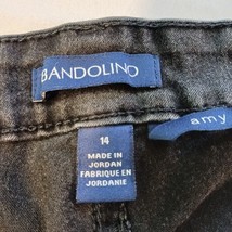 Bandolino Amy High Rise Women's Black Jeans Size 14 Measured (33x30) image 6