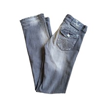MEK Oaxaca Black Boot Cut Flap Pockets Jeans Women&#39;s Size 26 x 34 - £14.75 GBP
