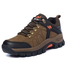 High Quality Leather Hiking Men Shoes Camping Climbing Designer Footwear Non-sli - £49.29 GBP