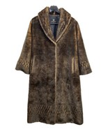 Alpine Studio Women&#39;s Size Large Brown Faux Fur Long Coat - €44,39 EUR
