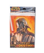 Star Wars Party Invitation Darth Vader It Is Your Destiny 8 per Package NEW - $6.95