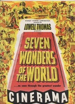 Seven Wonders of the World CINERAMA Souvenir Book Lowell Thomas 1956 - £9.30 GBP
