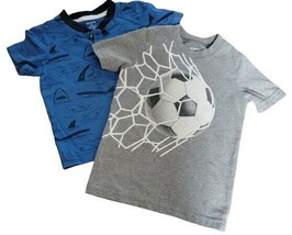 allbrand365 designer Toddlers Printed T-Shirt, 2-Pack Size 2T Color Gray/Blue - £19.46 GBP