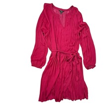 Simply Vera Vera Wang Pleated Belted Mini Dress Hot Pink Size XXL - $27.72