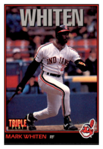 1993 Triple Play Mark
  Whiten   Cleveland Indians Baseball
  Card GMMGD - $10.25 MXN