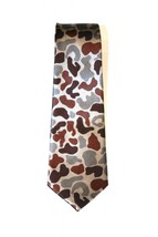 KNOTTERY Reserve ARMY PRINT Brown Khaki SILK Man Made SUIT TIE Free Ship... - $64.32