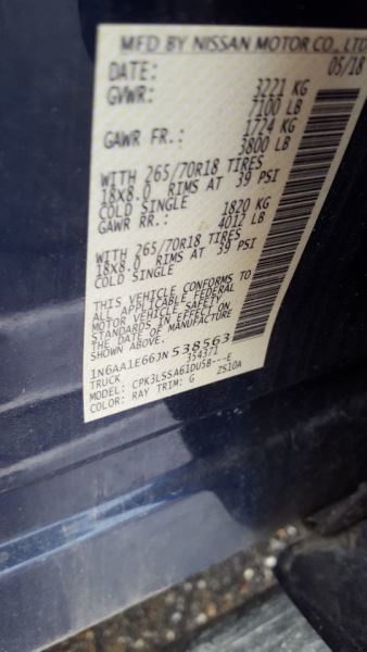 Valve Control Module PN: VEL010-010 OEM 2018 Nissan Titan Item image 11