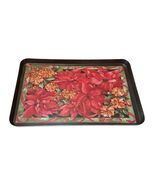 Melplus by R2S Italy Christmas Poinsettia Serving Tray Large Holiday Pla... - $49.50