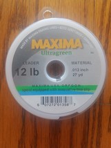 Maxima Ultragreen Fishing Line 12lb .013 Inch 27 Yd-Brand New-SHIPS N 24 HOURS - £27.19 GBP