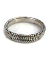 Silver Tone Slip On Cuff Bracelet - £10.91 GBP