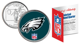 PHILADELPHIA EAGLES NFL Pennsylvania US State Quarter U.S. Coin  *Licensed* - £9.40 GBP