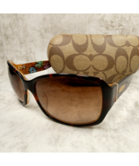 Coach Tortoise Brown Gradient Wrap Sunglasses  w/Case - Peony S471 59-16... - €68,43 EUR