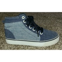 Old Navy Boys Shoes Sz 12 High Top Casual Canvas Lace Up Blue. - £9.00 GBP