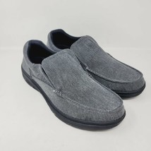 206 Collective Men&#39;s Loafers Gray Canvas Size 12 New - $18.87