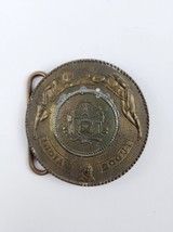 Vintage Indian Scout Brass / Bronze Belt Buckle signed A.J. Nash 221 Reg... - £31.02 GBP