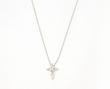 Roberto coin &quot;tiny treasures baby cross&quot; Women&#39;s Necklace 18kt White Gol... - £199.65 GBP